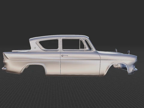 Anglia 105E 1967 Body STL 3D Model