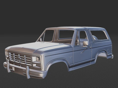 Bronco 1982 Body STL Modelo 3D