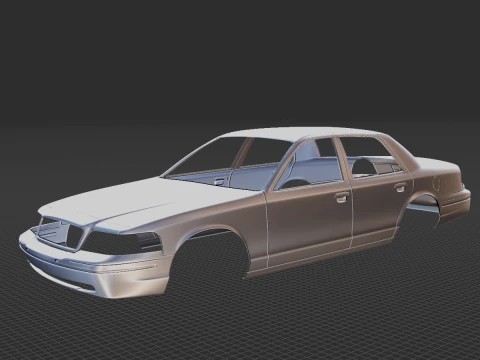 Crown Victoria 19982011 Body STL Modelo 3D