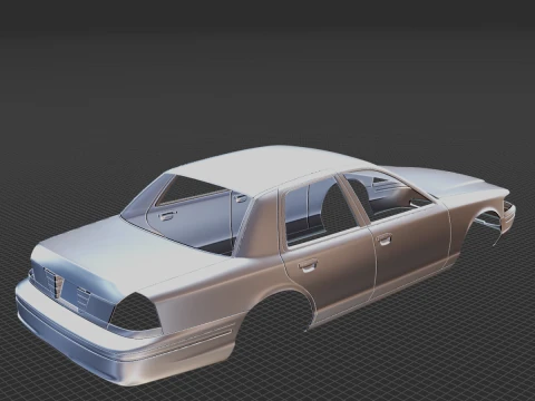 Crown Victoria 19982011 Body STL 3D Model
