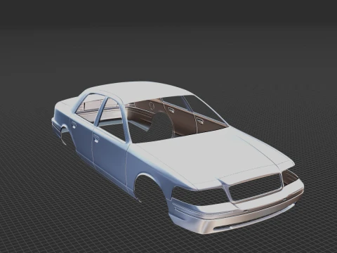 Crown Victoria 19982011 Body STL 3D Model
