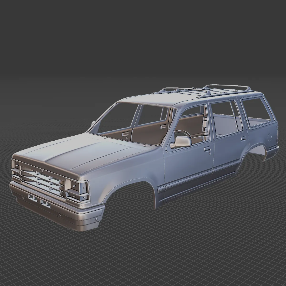 Explorer 1990 Body STL 3D Model .c4d .max .obj .3ds .fbx .stl .blend 