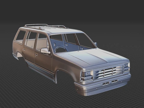 Explorer 1990 Body STL 3D Model