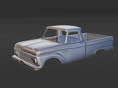 F-100 1966 Body STL 3D 모델