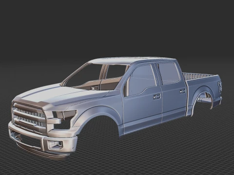 F-150 Crew Cab 2015 Body STL Modelo 3D