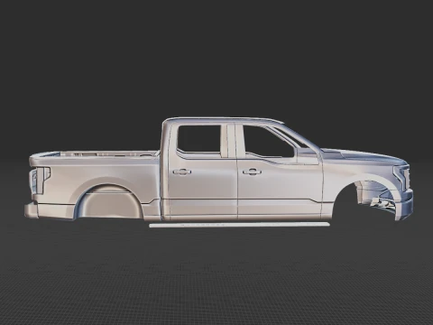 F-150 Lightning 2022 Body STL 3D Model