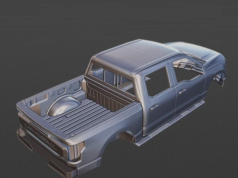 F-150 Lightning 2022 Body STL 3D Model