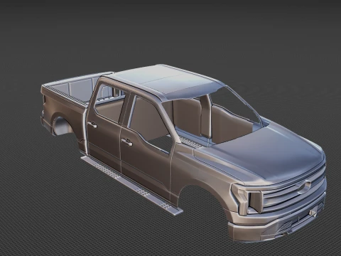 F-150 Lightning 2022 Body STL 3D Model