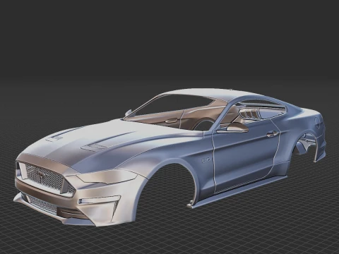 2020 Mustang GT Body STL Modelo 3D