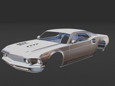 Mustang Mach 40 Body STL Modelo 3D