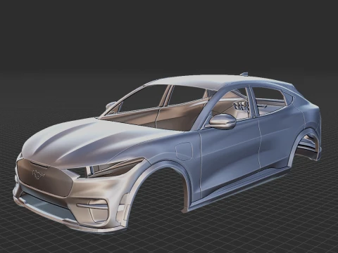 Mustang Mach-E GT 2021 Carrocer&iacute;a STL Modelo 3D