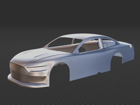 Mustang NASCAR 2020 Cuerpo STL Modelo 3D