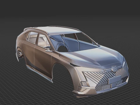 GAC Motor Emkoo Body STL 3D Model