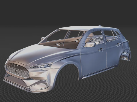 Generic Hatchback 2019 Body STL Modelo 3D