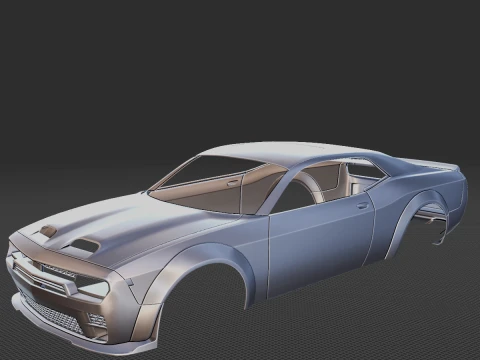 Carrocer&iacute;a gen&eacute;rica Muscle Car 2021 STL Modelo 3D
