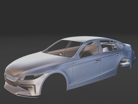 STL gen&eacute;rico del cuerpo del sed&aacute;n 2019 Modelo 3D