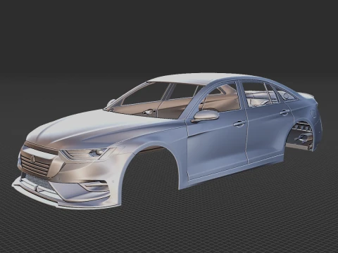Sed&aacute;n gen&eacute;rico 2020 V2 carrocer&iacute;a STL Modelo 3D
