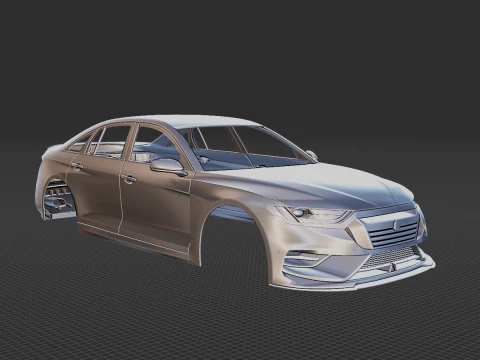 Generic Sedan 2020 V2 Body STL 3D Model