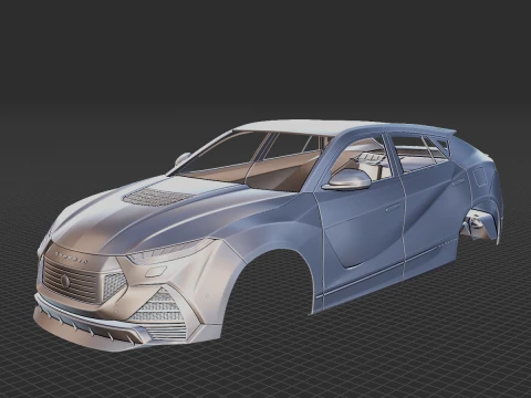 SUV sportivo generico Coup&eacute; 2019 Carrozzeria STL Modello 3D