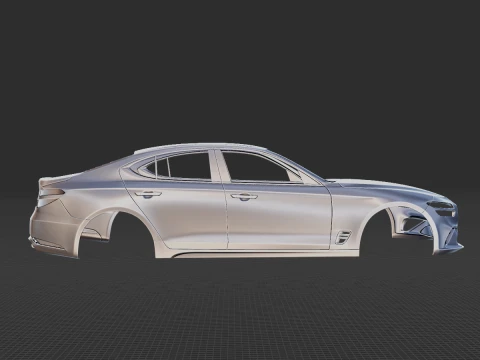 Genesis G70 2022 Body STL 3D Model