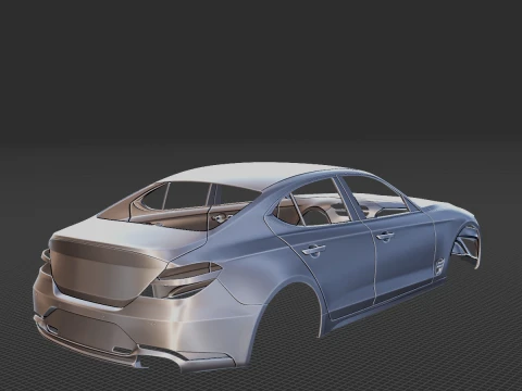 Genesis G70 2022 Body STL 3D Model