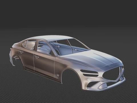 Genesis G70 2022 Body STL 3D Model