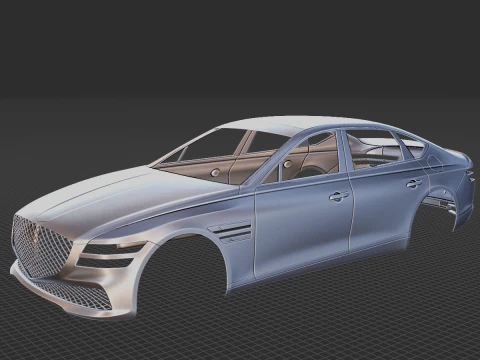 G&eacute;nesis G80 2021 Cuerpo STL Modelo 3D