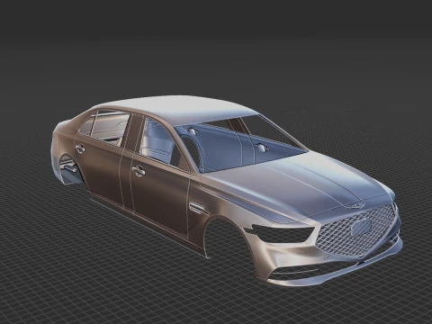 Genesis G90 2020 Body STL 3D Model