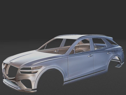 ジェネシス GV70 スポーツ 2020 ボディ STL 3Dモデル