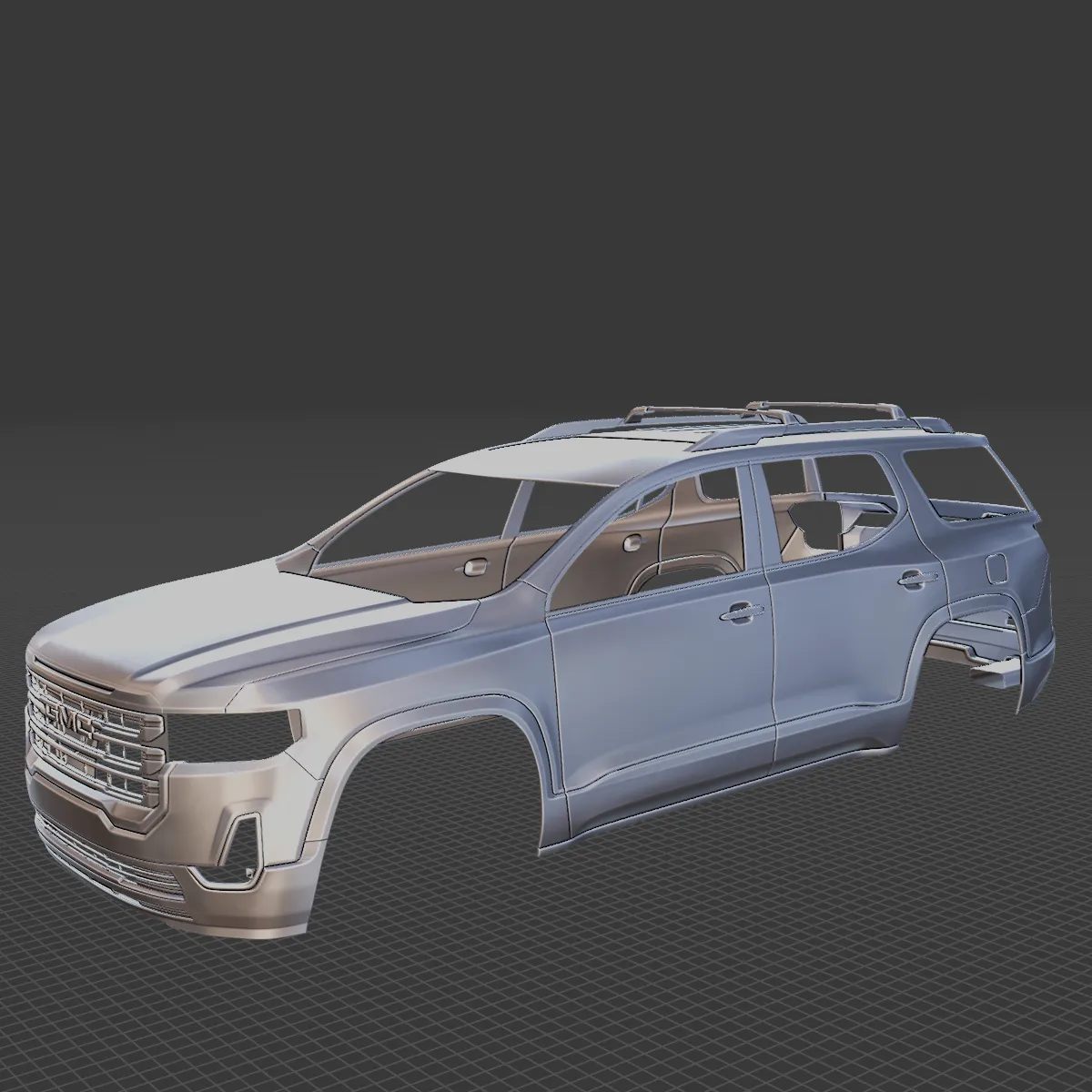 GMC Acadia 2020 Body STL 3D Model .c4d .max .obj .3ds .fbx .stl .blend 