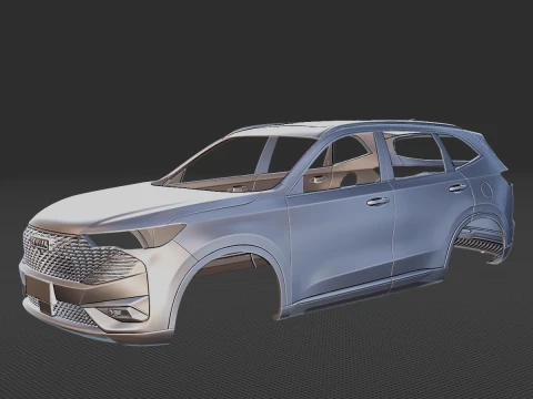 Haval H6 Body STL 3D Model