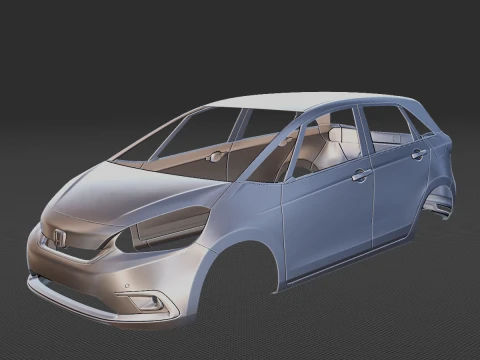 Honda Jazz 2020 Body STL 3D Model