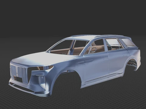 Hongqi EHS9 2020 Bodystl 3D Model