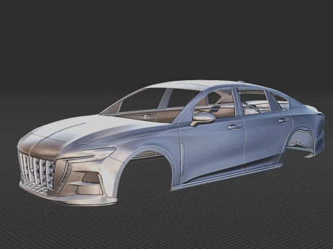 Hongqi Ousado Body STL 3D Model