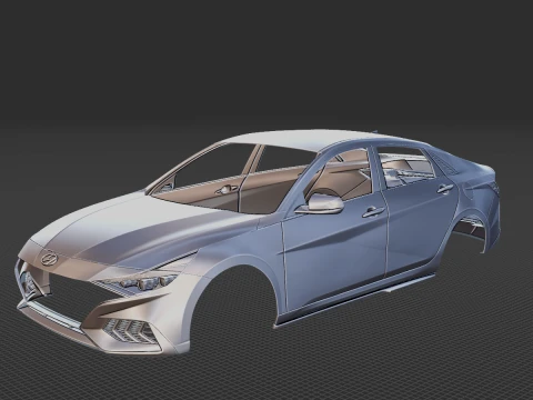 Hyundai Elantra N Line 2021 Body STL 3D Model