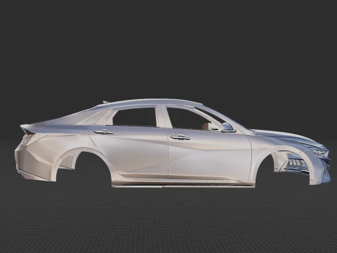 Hyundai Elantra N Line 2021 Body STL 3D Model