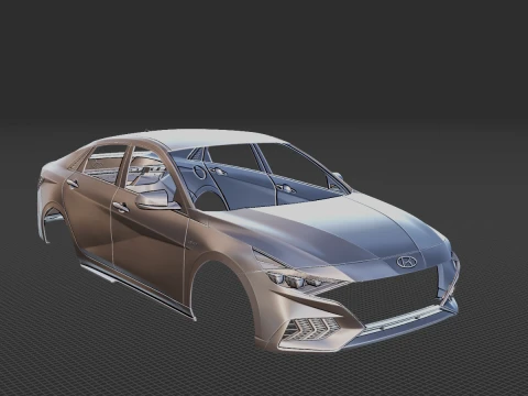Hyundai Elantra N Line 2021 Body STL 3D Model