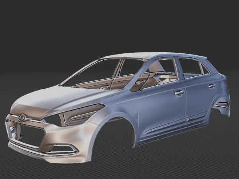 Hyundai Elite i20 2017 Body STL 3D Model