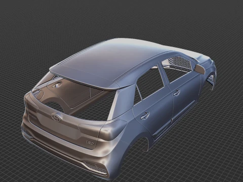 Hyundai i20 2019 Body STL 3D Model