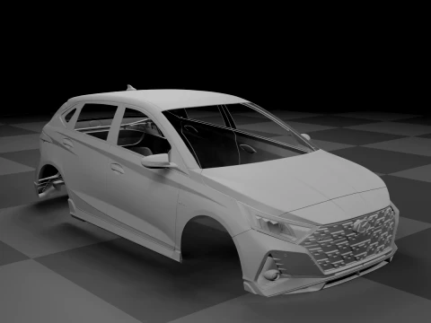 Hyundai i20 N Line 2021 Body STL 3D Model