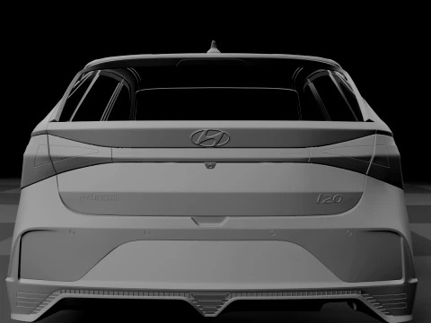 Hyundai i20 N Line 2021 Body STL 3D Model