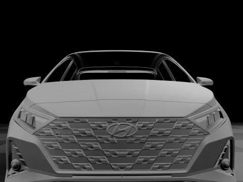 Hyundai i20 N Line 2021 Body STL 3D Model
