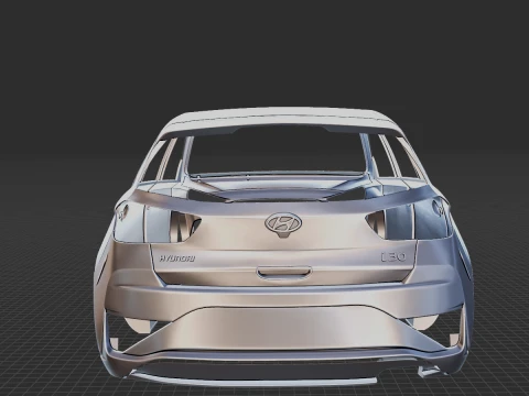 Hyundai i30 N Line 2020 Body STL 3D Model