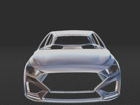 Hyundai i30 N Line 2020 Body STL 3D Model