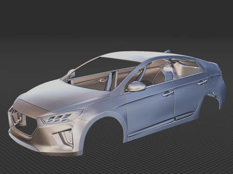 Hyundai Ioniq Hybrid 2019 Body STL 3D Model