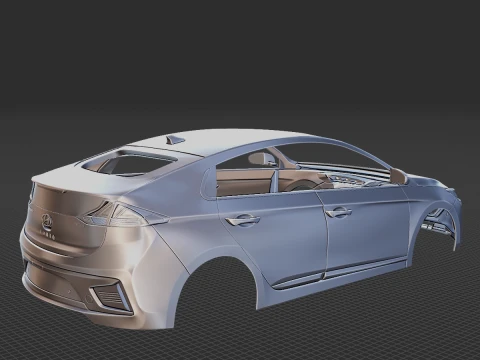 Hyundai Ioniq Hybrid 2019 Body STL 3D Model