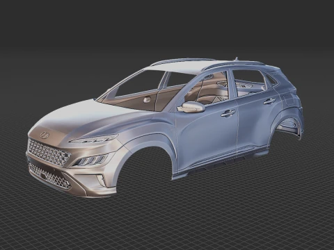 Hyundai Kona 2021 Body STL 3D Model