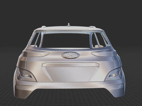 Hyundai Kona Electric 2022 Body STL 3D Model
