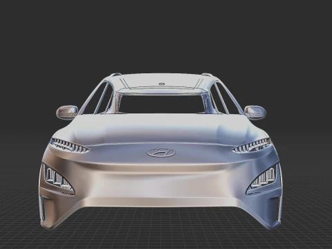 Hyundai Kona Electric 2022 Body STL 3D Model