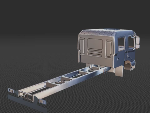 Hyundai Pavise Double Cab Truck 2019 Body STL 3D Model